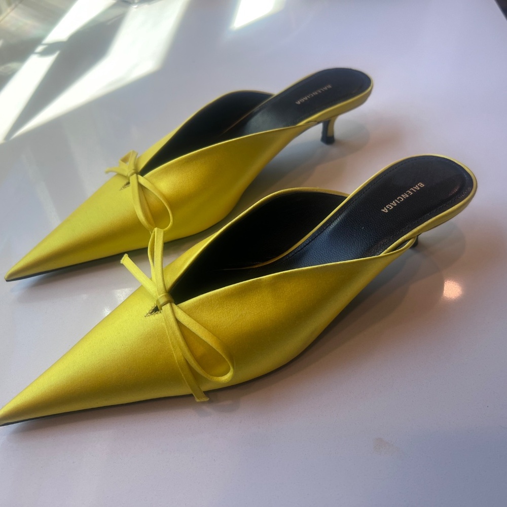 Balenciaga knife mules size  37 yellow - Picture 2 of 4